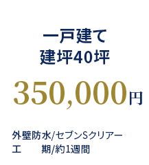 一戸建て建坪40坪 350,000円