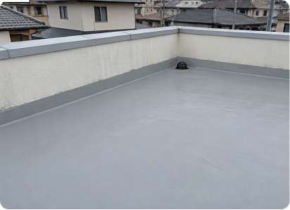 マンション屋上の防水工事後